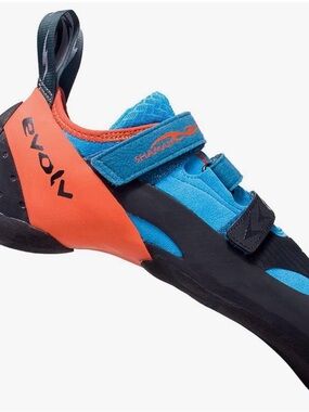 Evolv Shaman Men’s Climbing Shoe — Blue & Orange